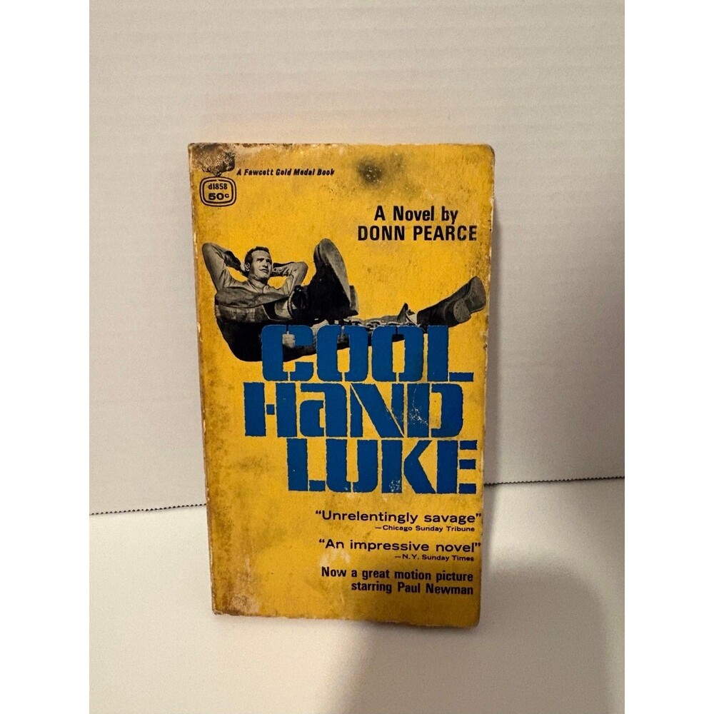 Cool Hand Luke Donn Pearce 1968 Fawcett D1858 Paul Newman Movie Paperback